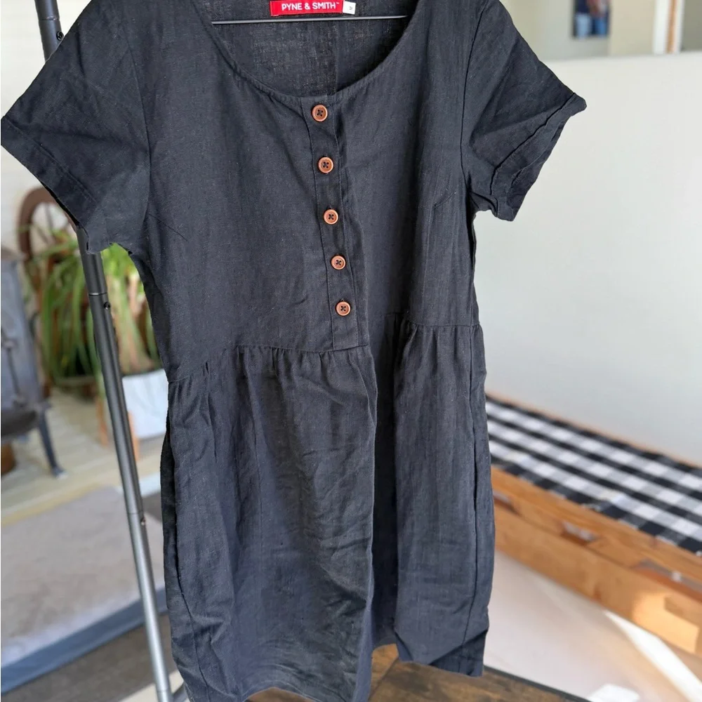 Pine & Smith Black no. 10 Midi Dress - Picture 1 of 4